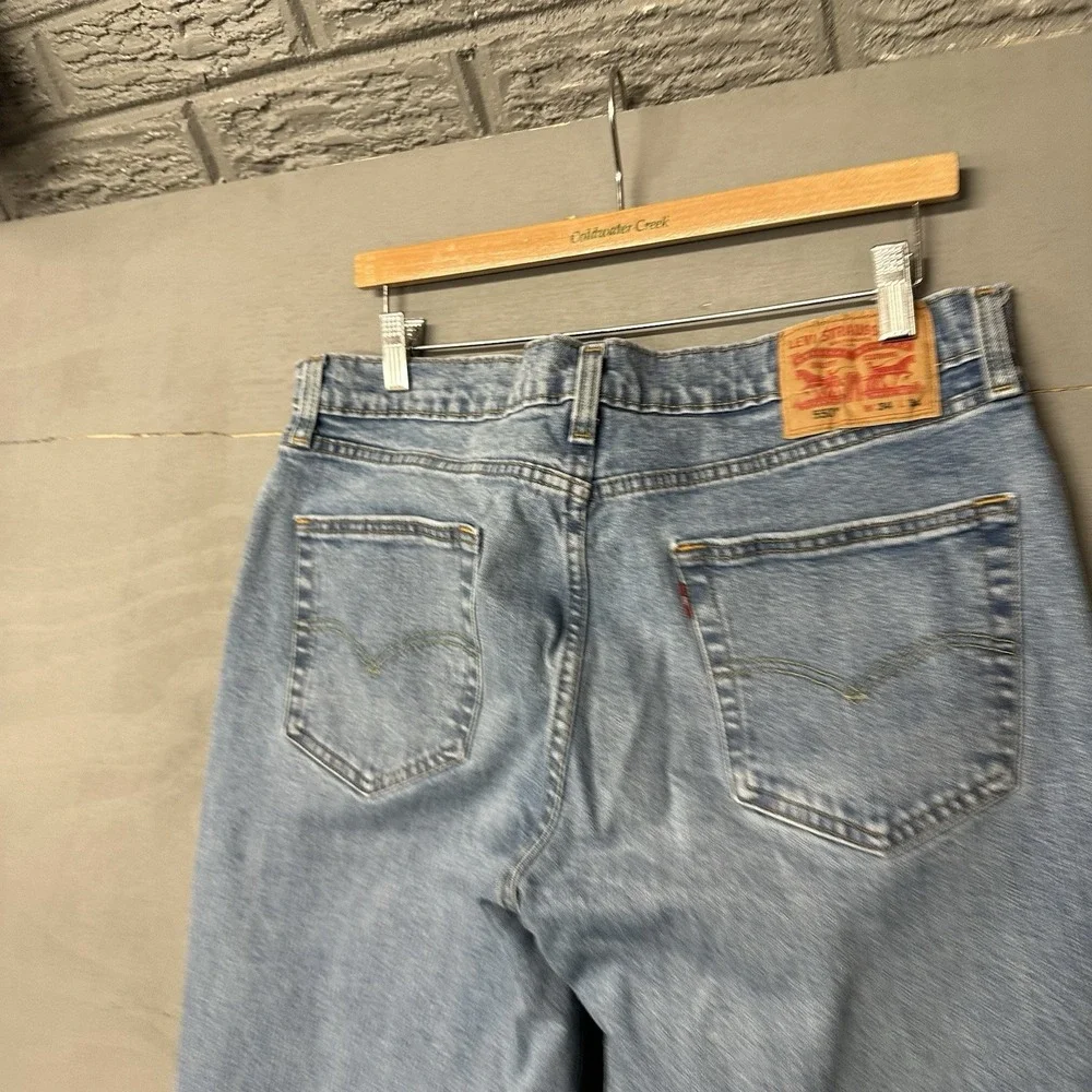 Vtg‎ Levis Jeans Mens 34x34 Blue 550 Relaxed Fit Straight Medium Wash Denim Y2K